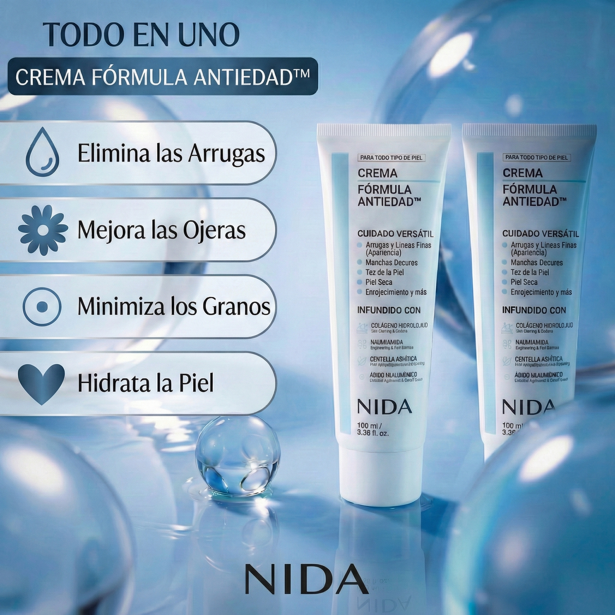 Crema Coreana Hidratante Antienvejecimiento
