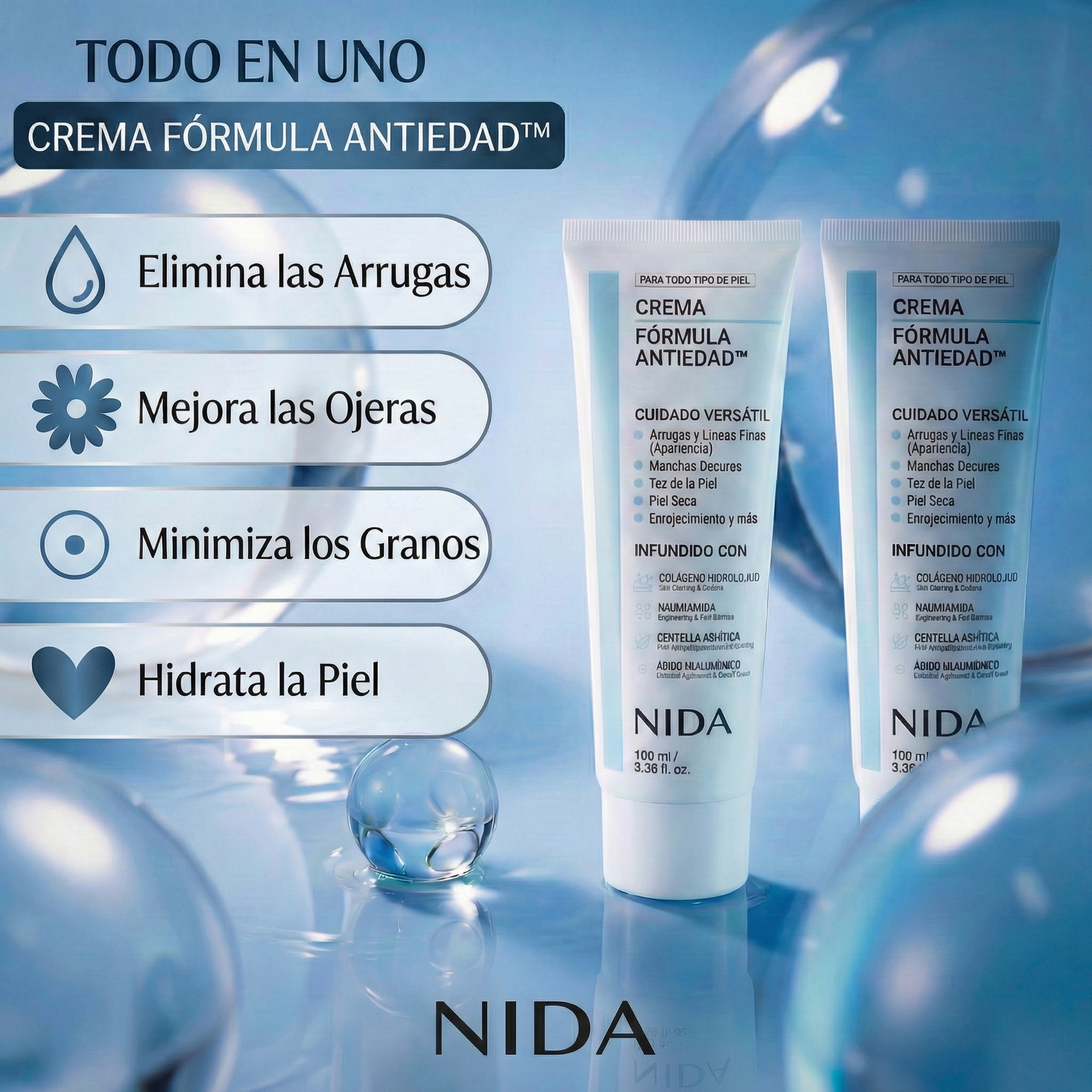 Crema Coreana Hidratante Antienvejecimiento