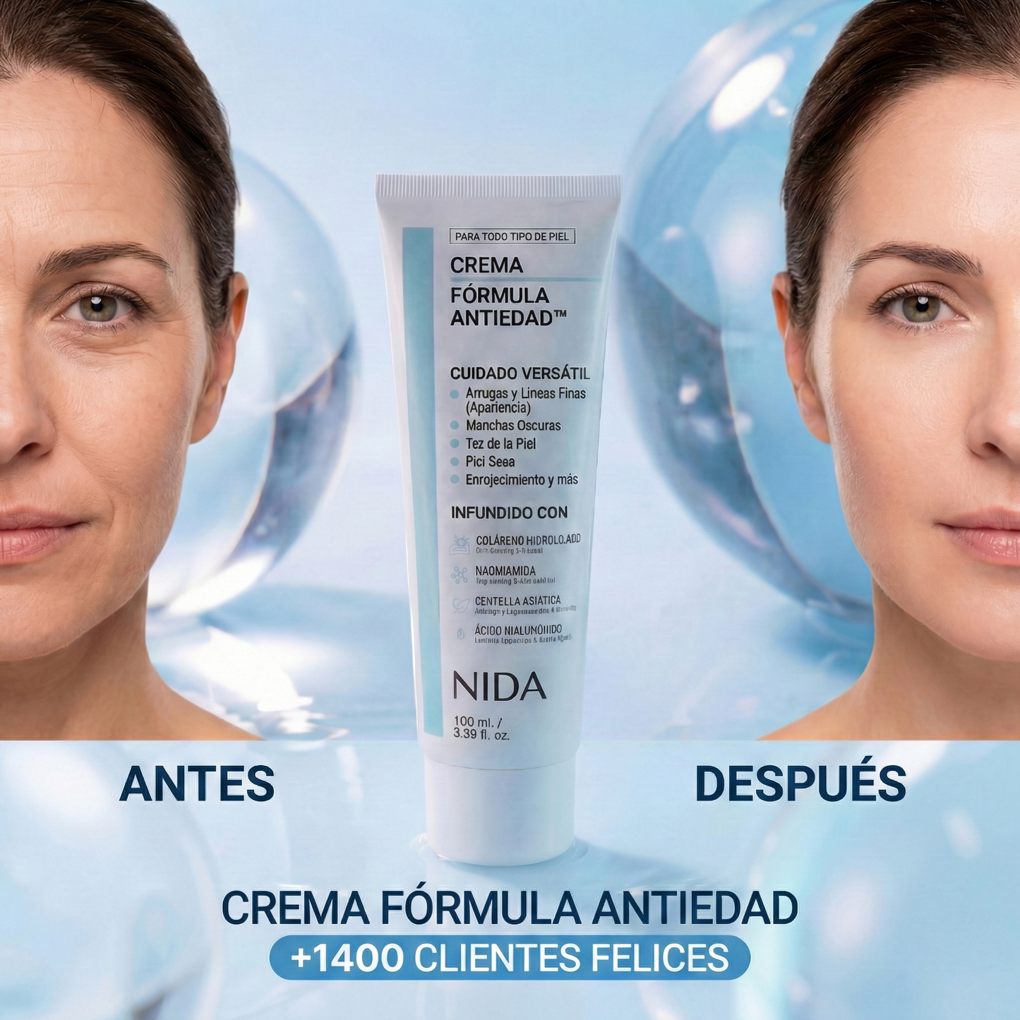 Crema Coreana Hidratante Antienvejecimiento